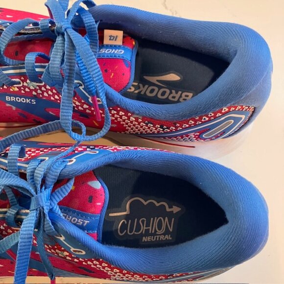 Brooks Ghost 14 Women's Size 10.5 Pink Blue Running Sneakers Shoes 1203561B656 - Picture 7 of 12